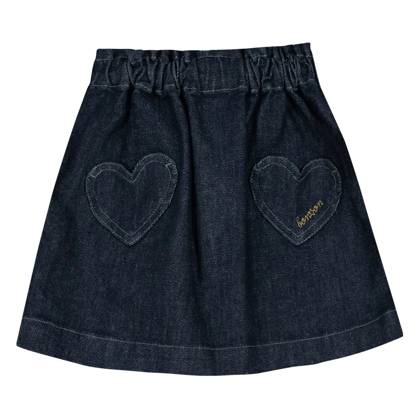 Bonton - Douchka Denim Etek | Koyu Mavi