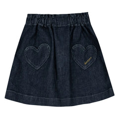 Bonton - Douchka Denim Etek | Koyu Mavi