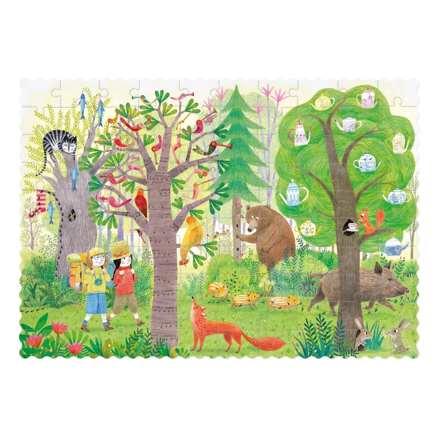 Londji - Double-Sided Night/Day Forest Puzzle
