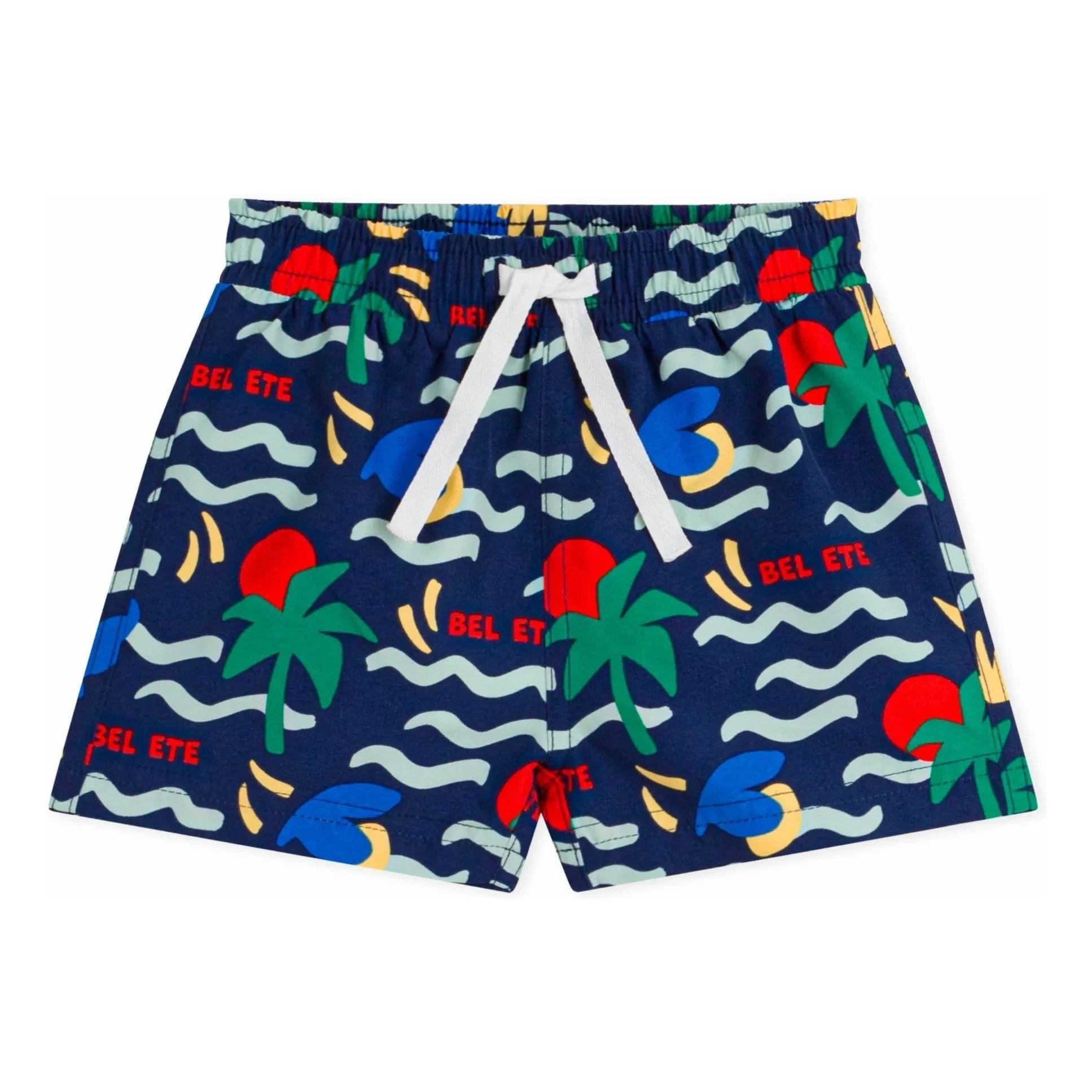 Petit Bateau - Bel Eté Geri Dönüştürülmüş Elyaf Bebek Mayo Şortu | Koyu Mavi