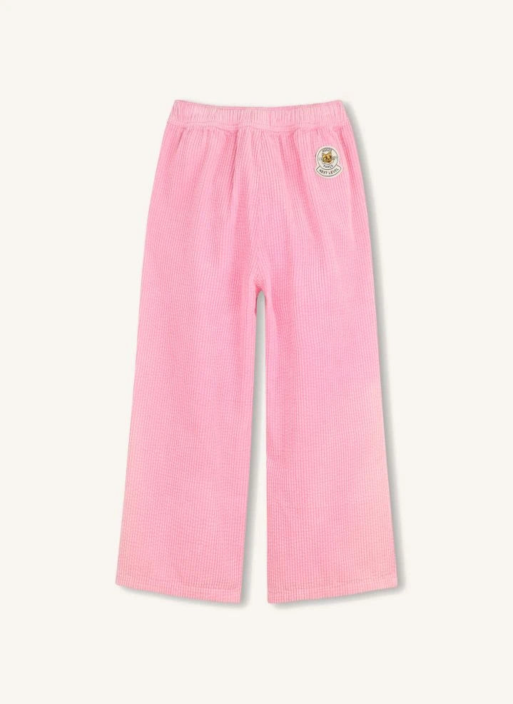 Kenzo - Kadife Lastikli Pantolon | Şeker Pembe