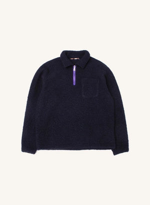 Edmmond Studios - Extraordinary Half-Zip Sweater | Dark Blue