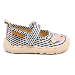 Bisgaard - Teal Striped Scratch Slippers