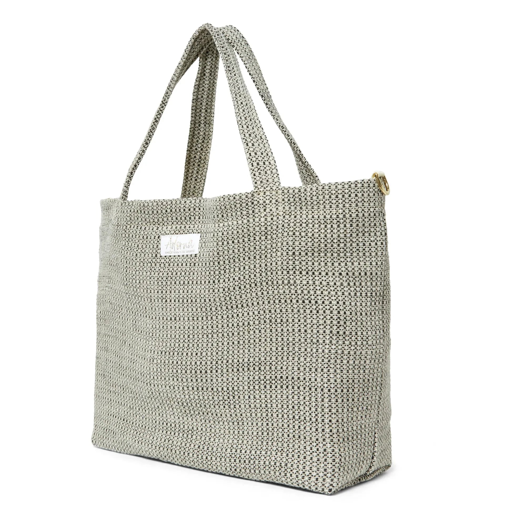 Adorna - Linen Tote Bag | Dark Gray