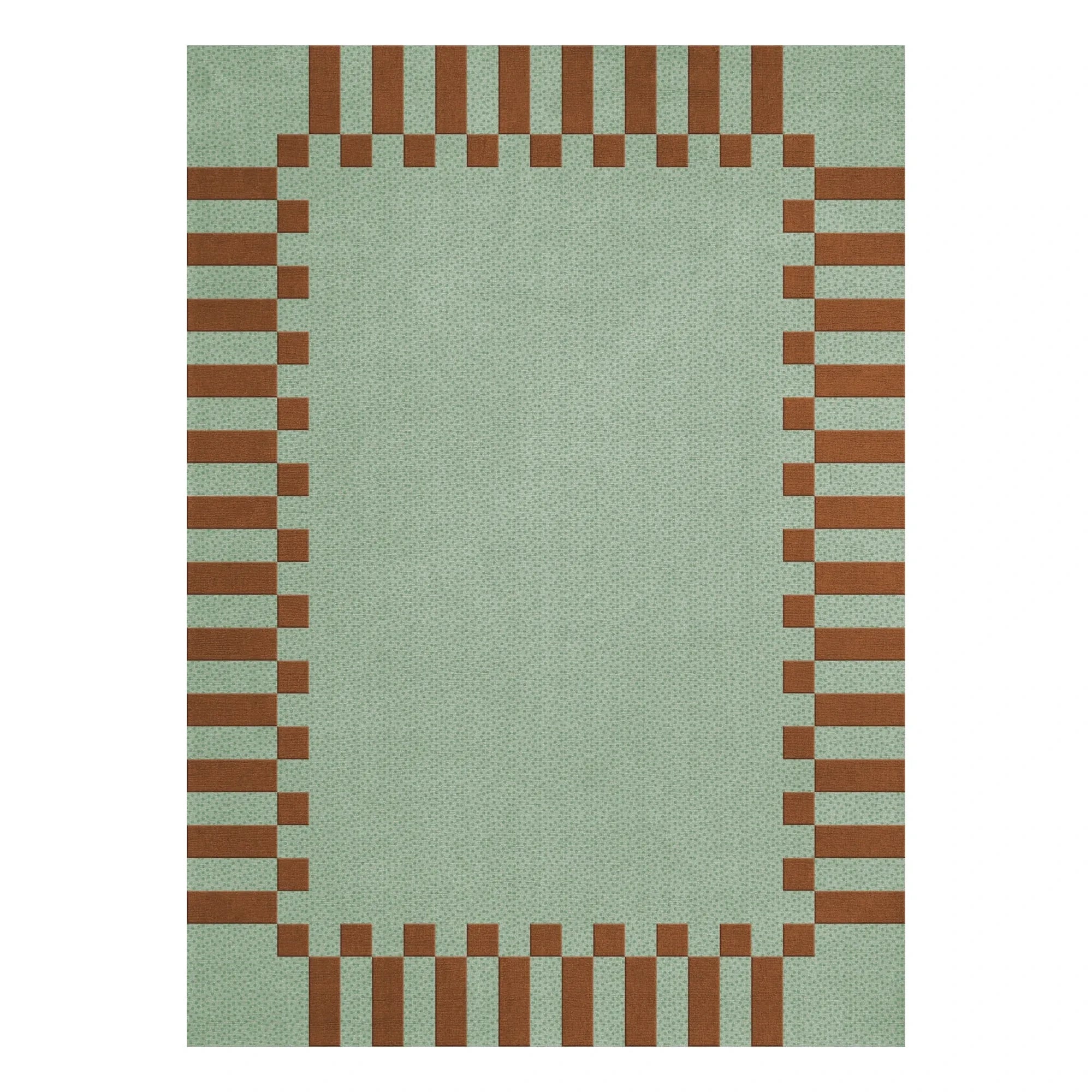 Layered - Wool Rug Teklan Frame, Tekla Evelina Severin | Pistachio