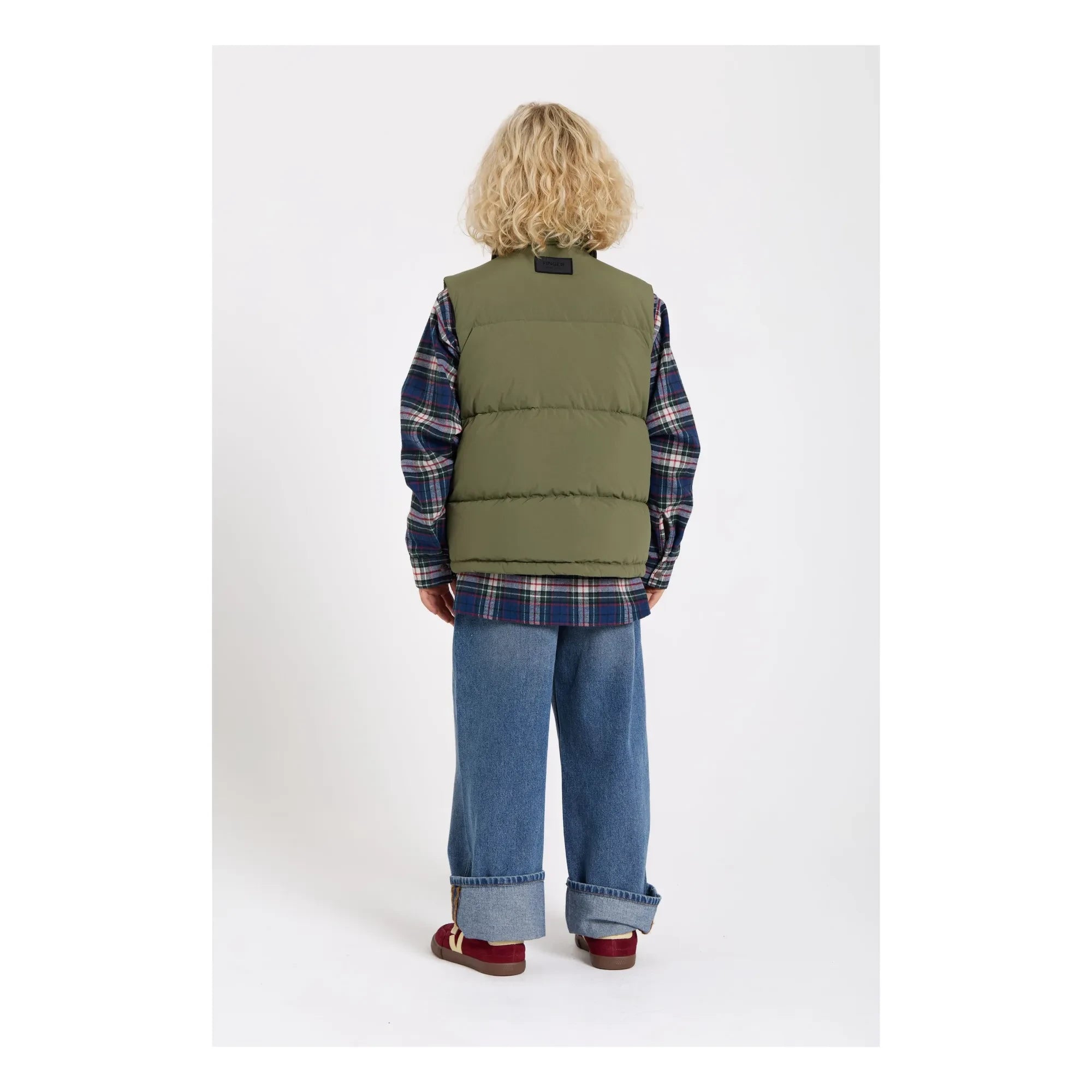 Finger in the Nose - Snowshirt Genuine Goose Down Sleeveless Down Jacket | Khaki