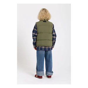 Finger in the Nose - Snowshirt Genuine Goose Down Sleeveless Down Jacket | Khaki
