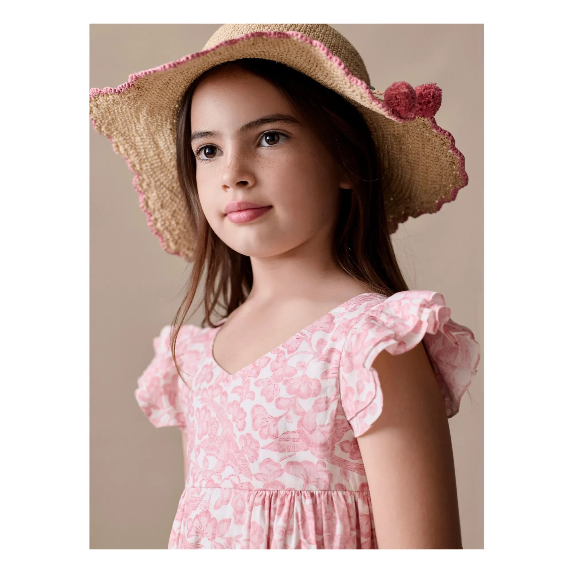 Bonpoint - Galantine Fleurie Dress | Powder Pink