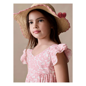 Bonpoint - Galantine Fleurie Dress | Powder Pink