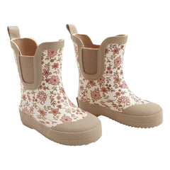 Quincy Mae - Floral Rain Boots | Ivory