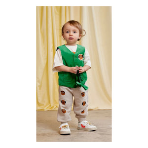Mini Rodini - Doggies Organic Cotton Jogger | Grey Melange