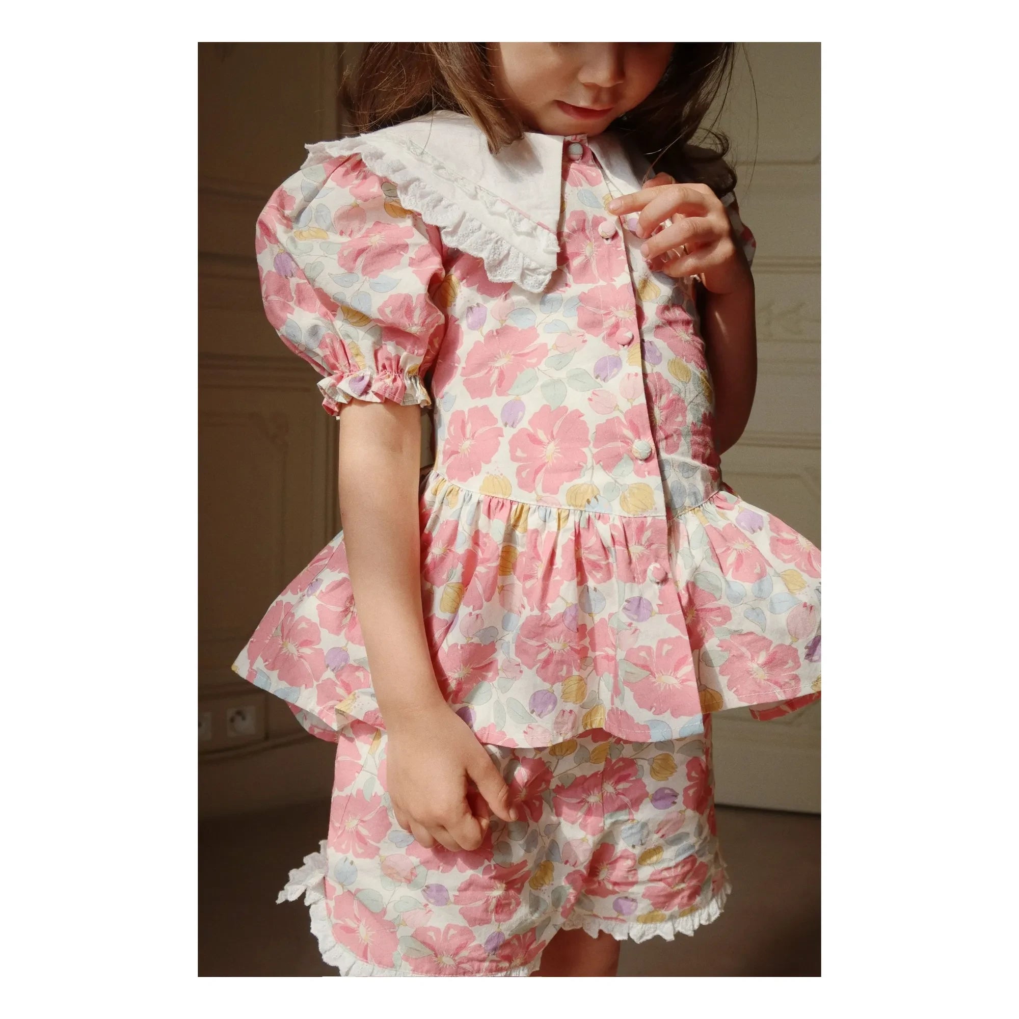 Konges Sløjd - Heart-Neck Organic Cotton Blouse | Pink