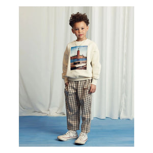 Mini Rodini - City Hall Organic Cotton Sweatshirt | Ecru