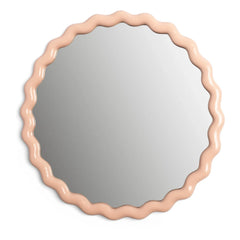 &Klevering - Pink Zigzag Round Mirror