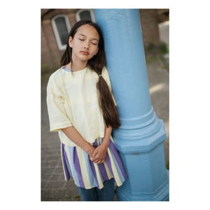 Repose AMS - Button-Back Organic Cotton Blouse | Pale Yellow