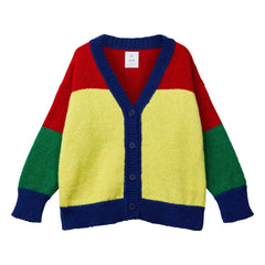 Wynken - Lively Lento Wool Cardigan | Red