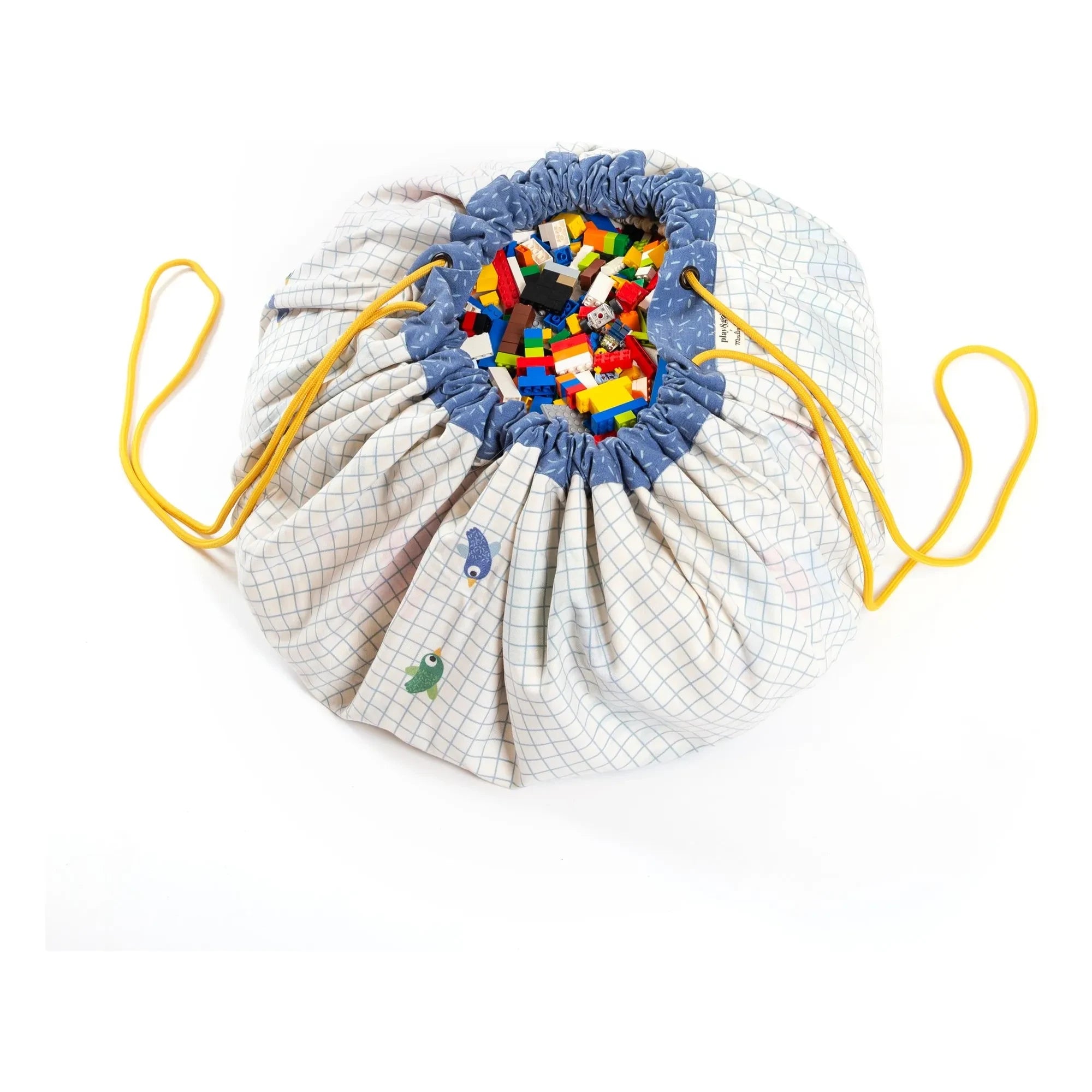 Play and Go - Noomad Puce and Pilou Bag / Play Mat - Play&Go x Moulin Roty | Blue
