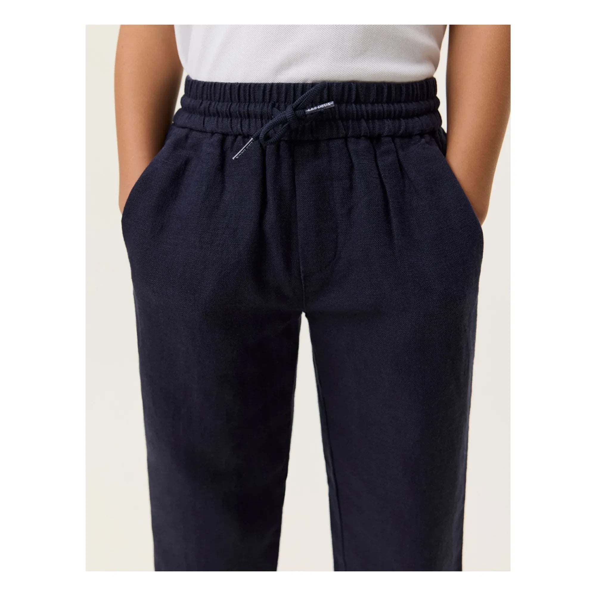 Les Deux - Patrick Linen Trousers | Midnight blue
