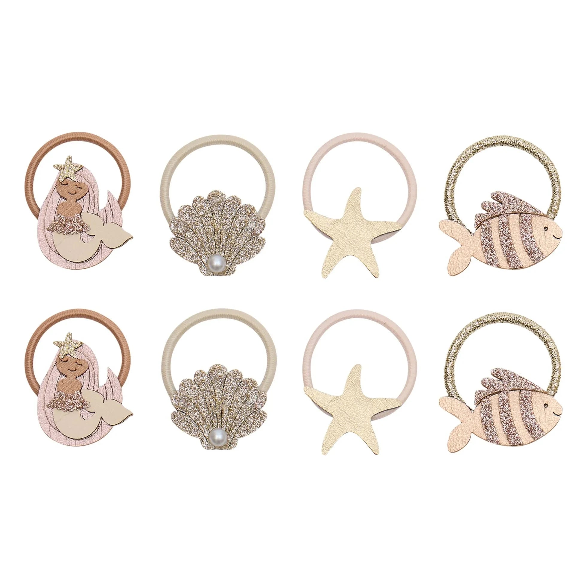 Mimi & Lula - 8-Piece Mini Mermaid Hair Clip Set | Gold