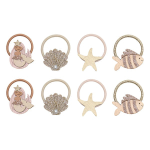 Mimi & Lula - 8-Piece Mini Mermaid Hair Clip Set | Gold