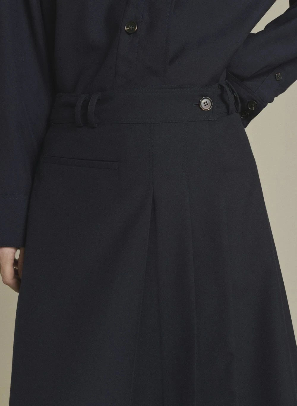 Soeur - Varna Wool Skirt | Midnight Blue