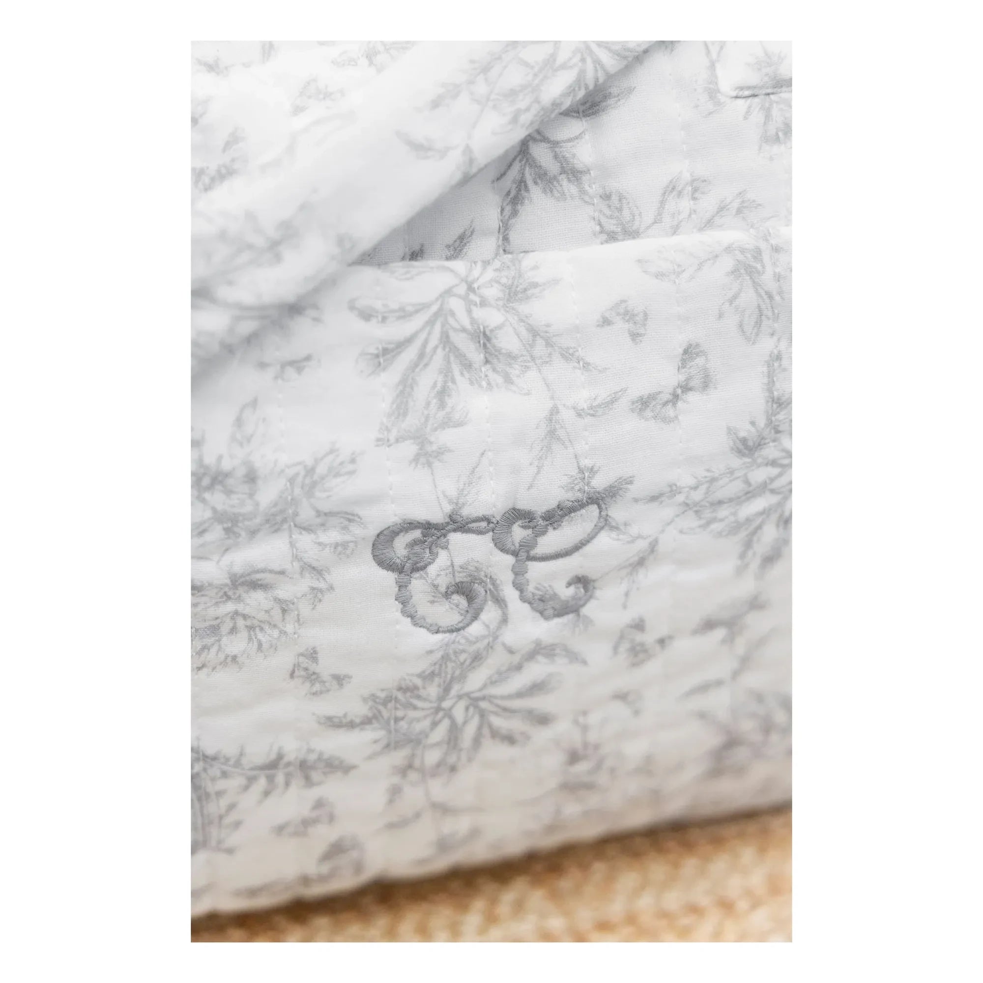Tartine et Chocolat - Toile de Jouy Baby Diaper Bag | Gray