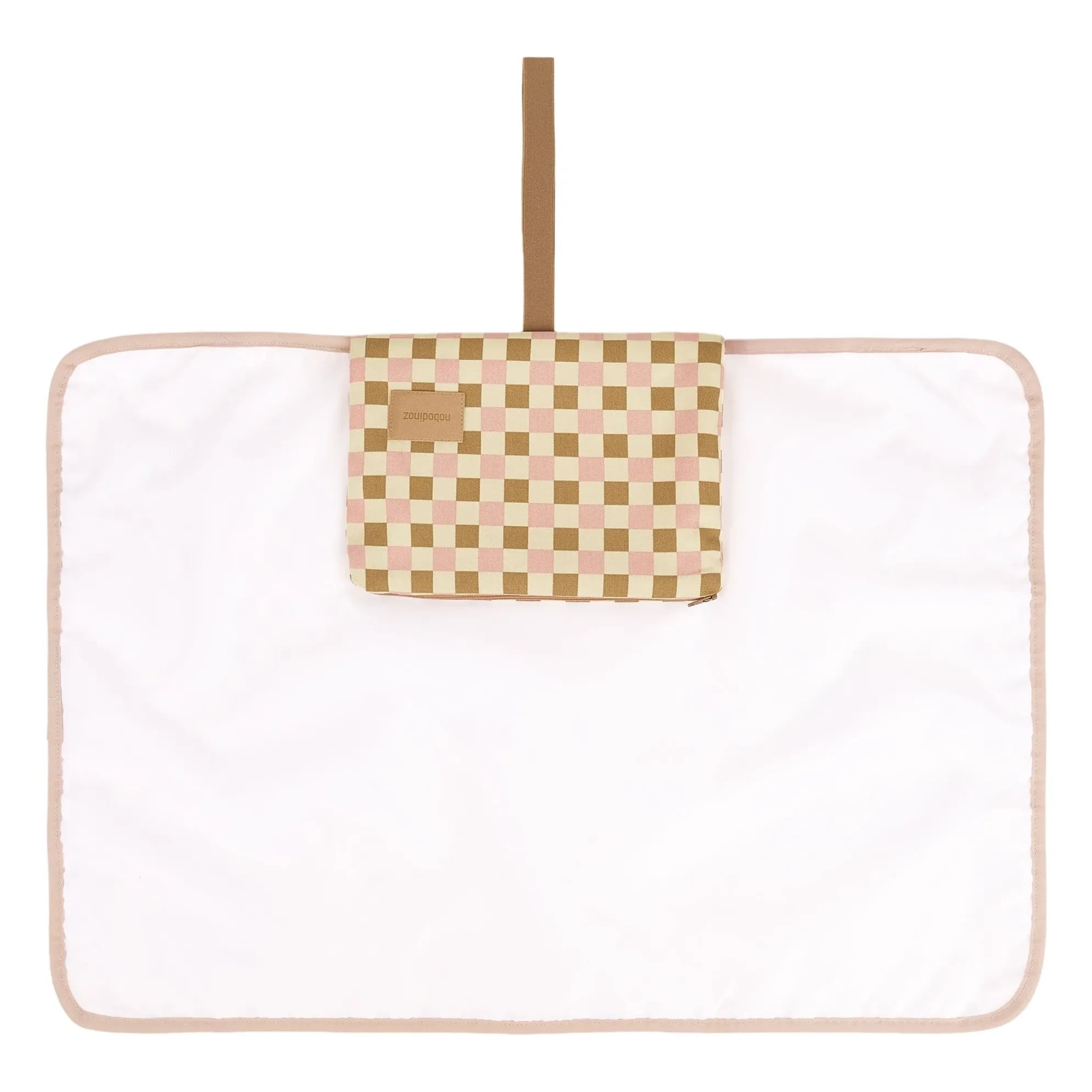 Nobodinoz - Hyde Park Mosaic travel changing mat | Pink