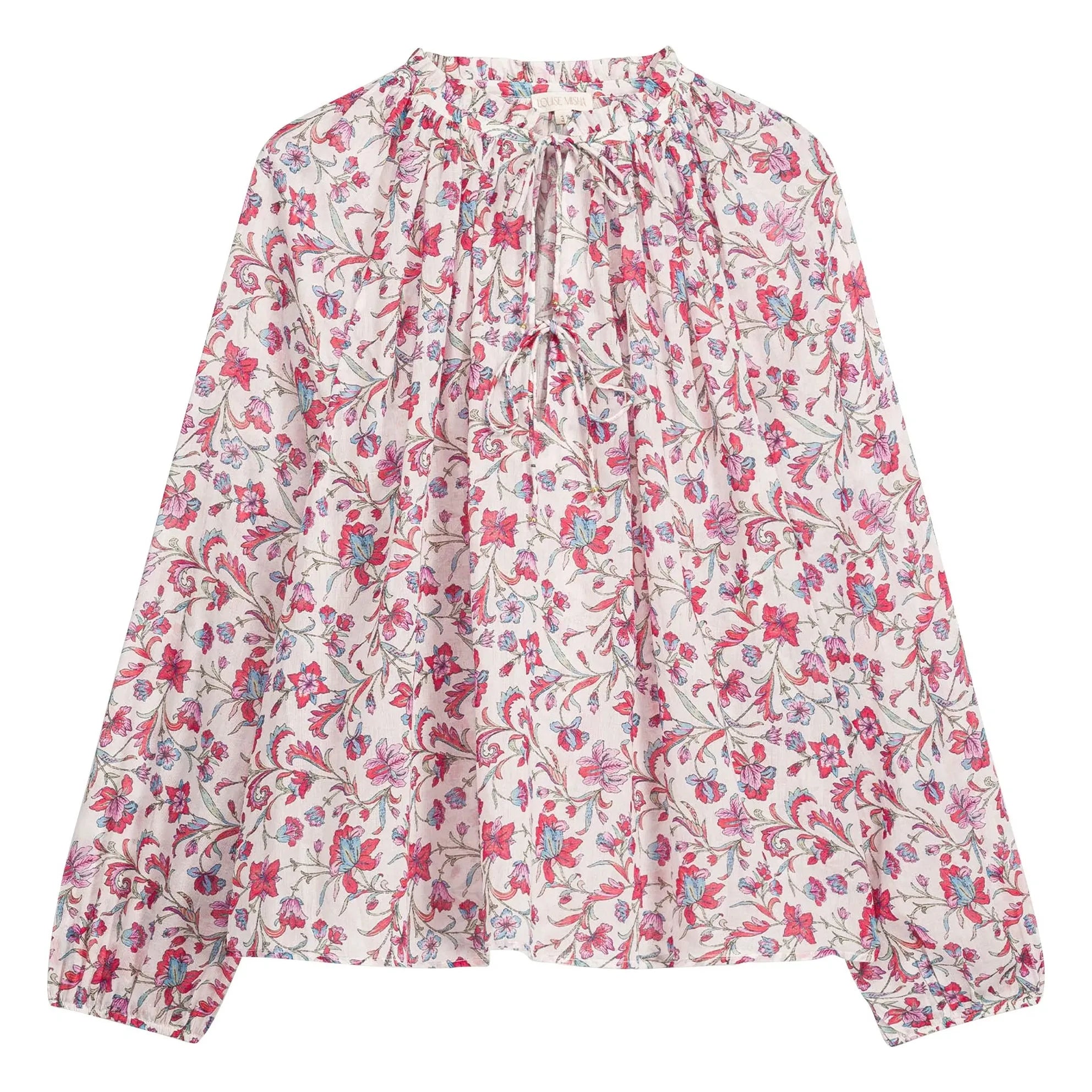 Louise Misha - Nicoliana Organic Cotton Blouse | Pink
