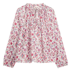 Louise Misha - Nicoliana Organic Cotton Blouse | Pink