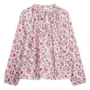 Louise Misha - Nicoliana Organic Cotton Blouse | Pink