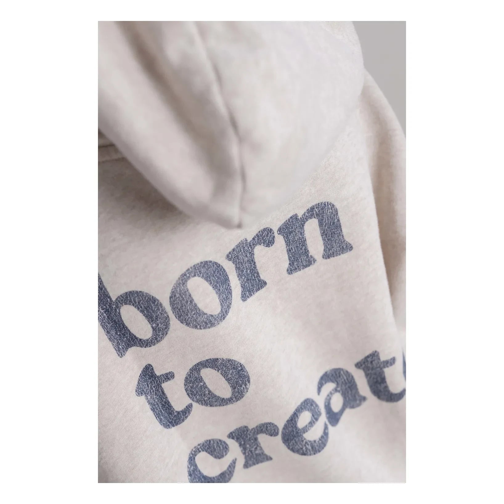 Jenest - Chris Chiné Organik Pamuklu Kapüşonlu Sweatshirt | Bej