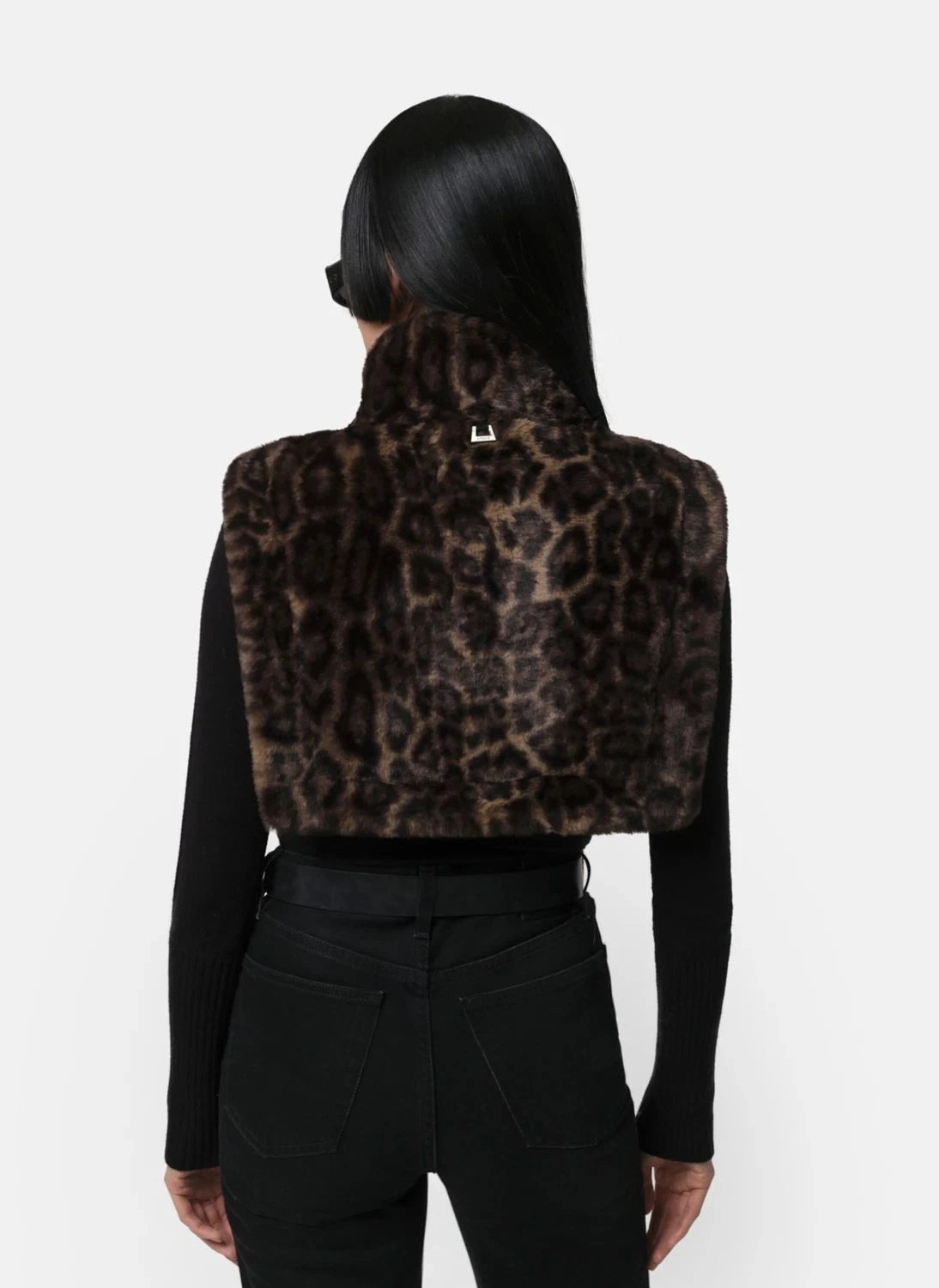 Apparis - Jamie Leopard Apron Recycled Fibers | Brown