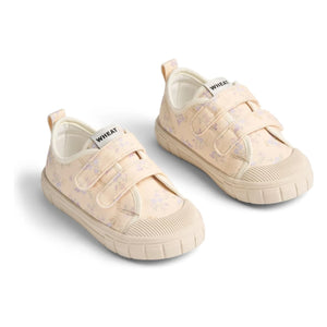 Wheat - Floral Bobbie Scratch Sneakers | Apricot