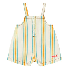 Tinycottons - Striped Short Jumpsuit | Yellow