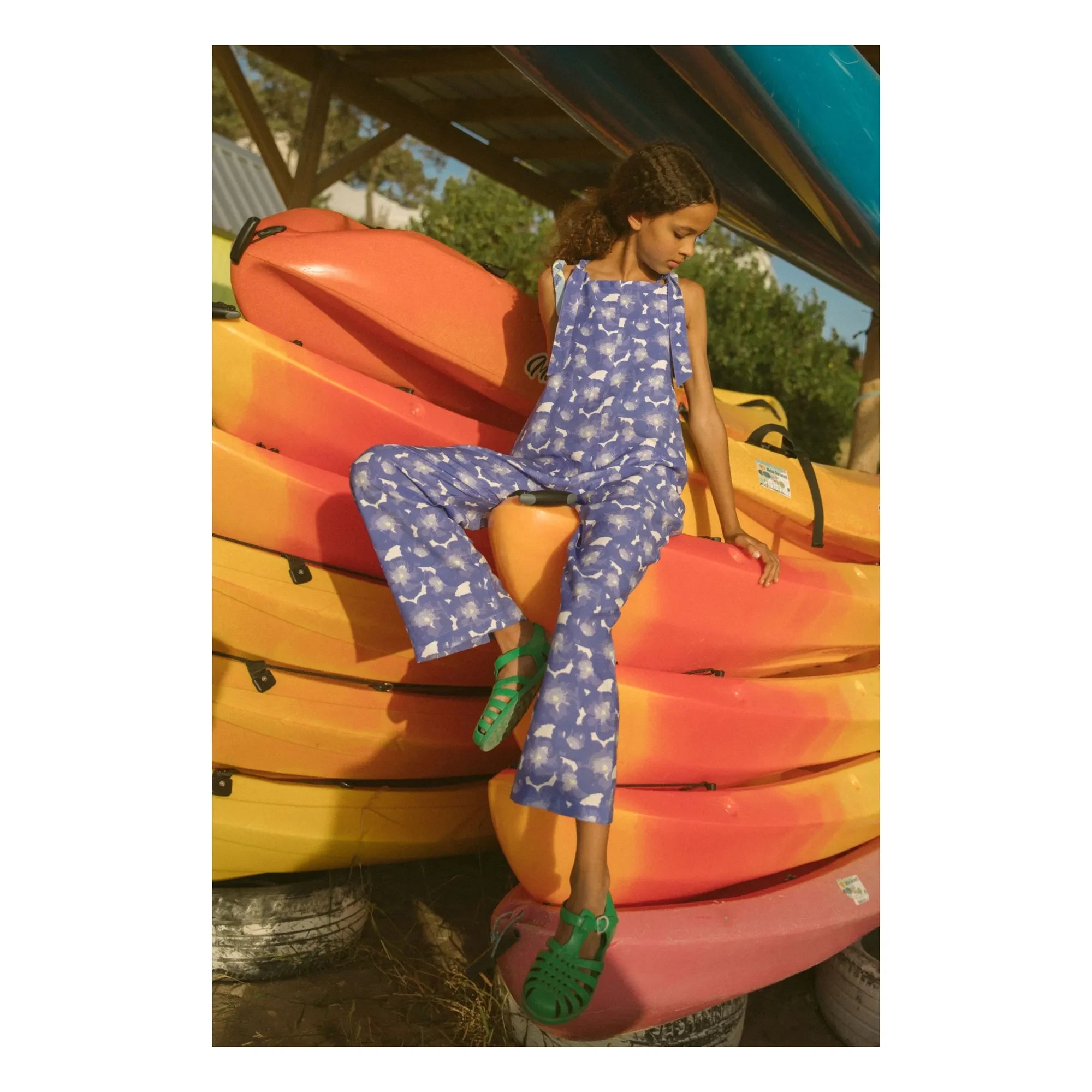 My First Cantê - Cleo Floral Jumpsuit | Blue