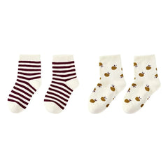 Rylee + Cru - 2-Pair Jacquard Sock Set | Ecru