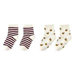 Rylee + Cru - 2-Pair Jacquard Sock Set | Ecru