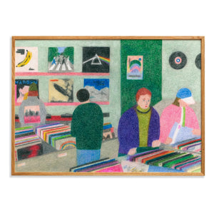 Paper Collective - Vinyl Shop poster by Line Hachem