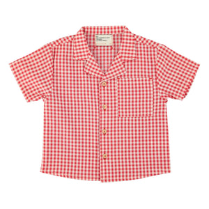 Piupiuchick - Organic Cotton Checkered Shirt | Red