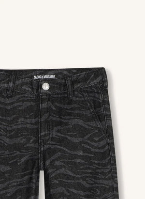 Zadig & Voltaire - Jean Victoria Zebra | Black Denim