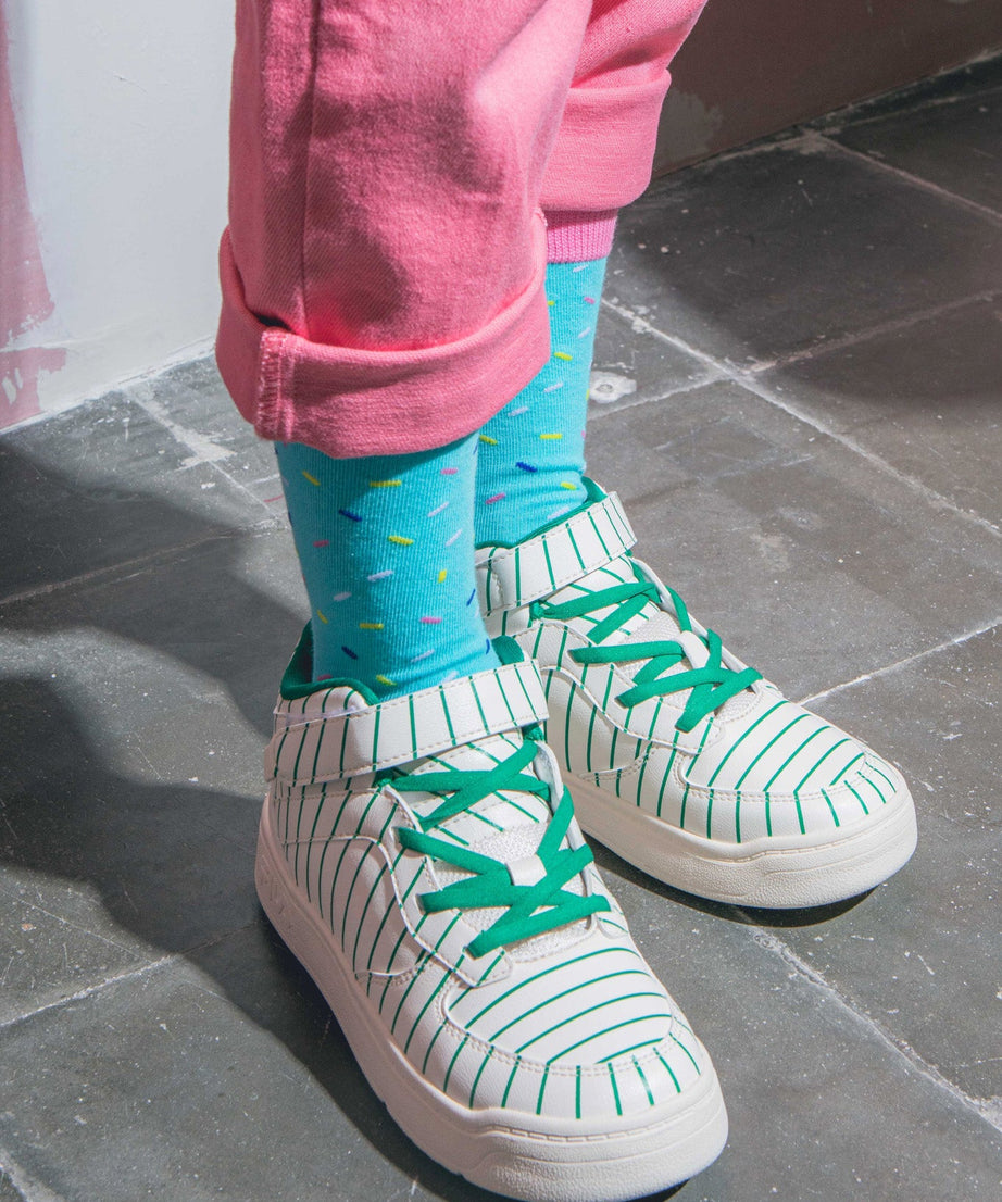 Eat My Socks - Çocuk Joe Donut Mavi Çorap - Dinossi