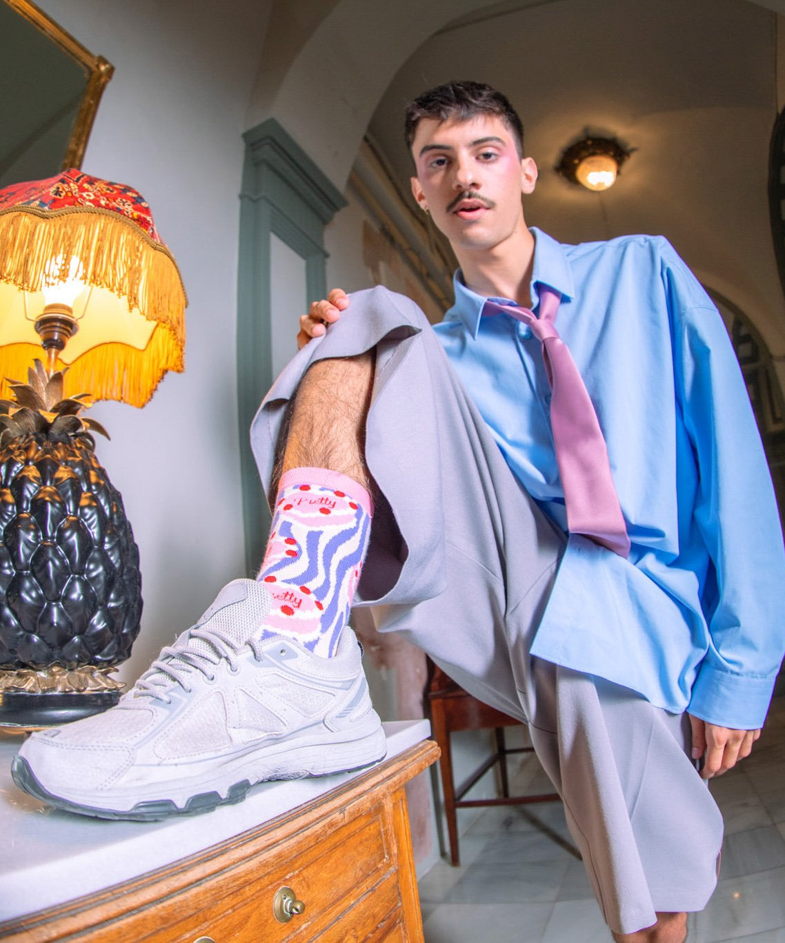 Eat My Socks - Yetişkin Pretty Pasta Çorap - Dinossi