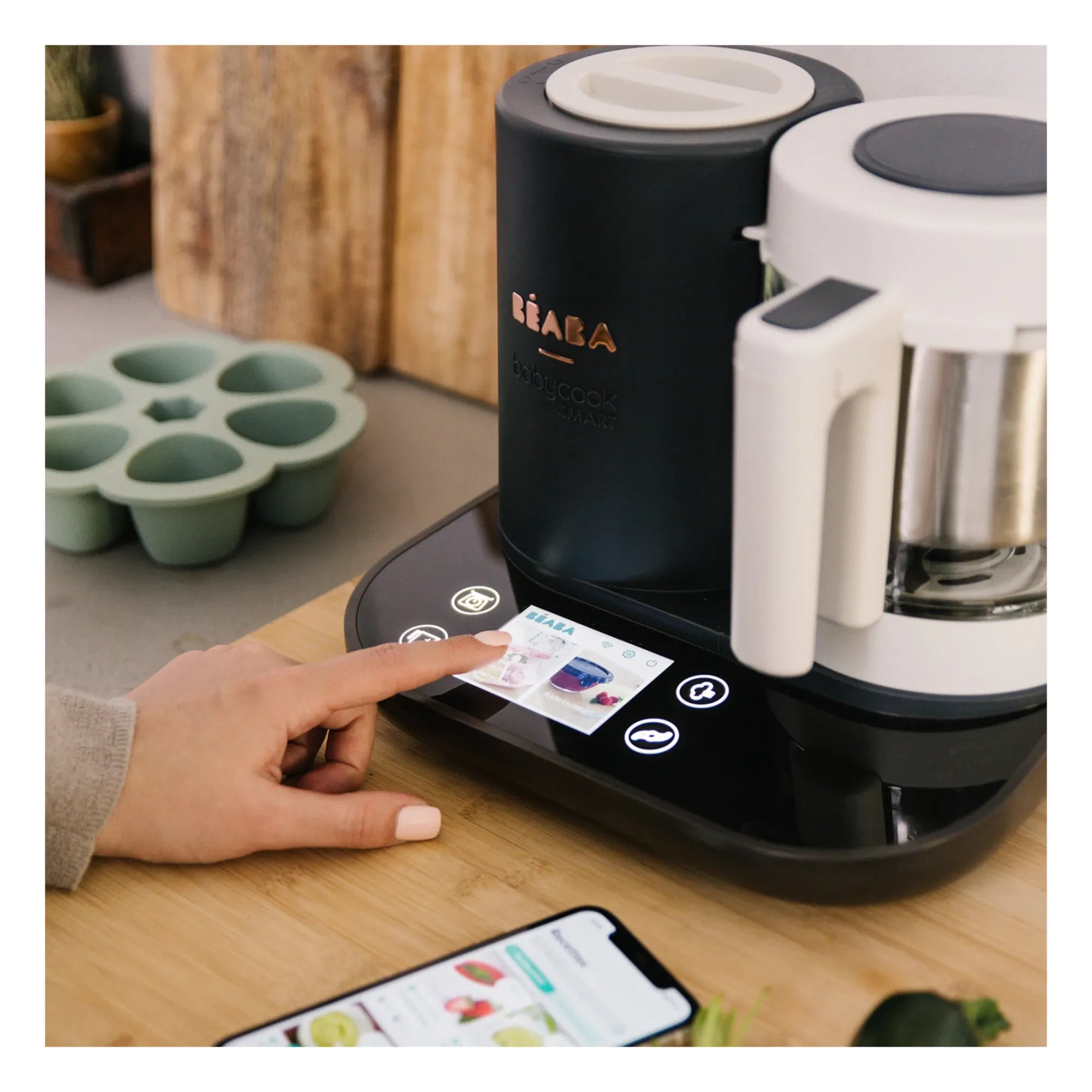 Béaba - BabyCook Smart Baby Food Maker | Charcoal Gray