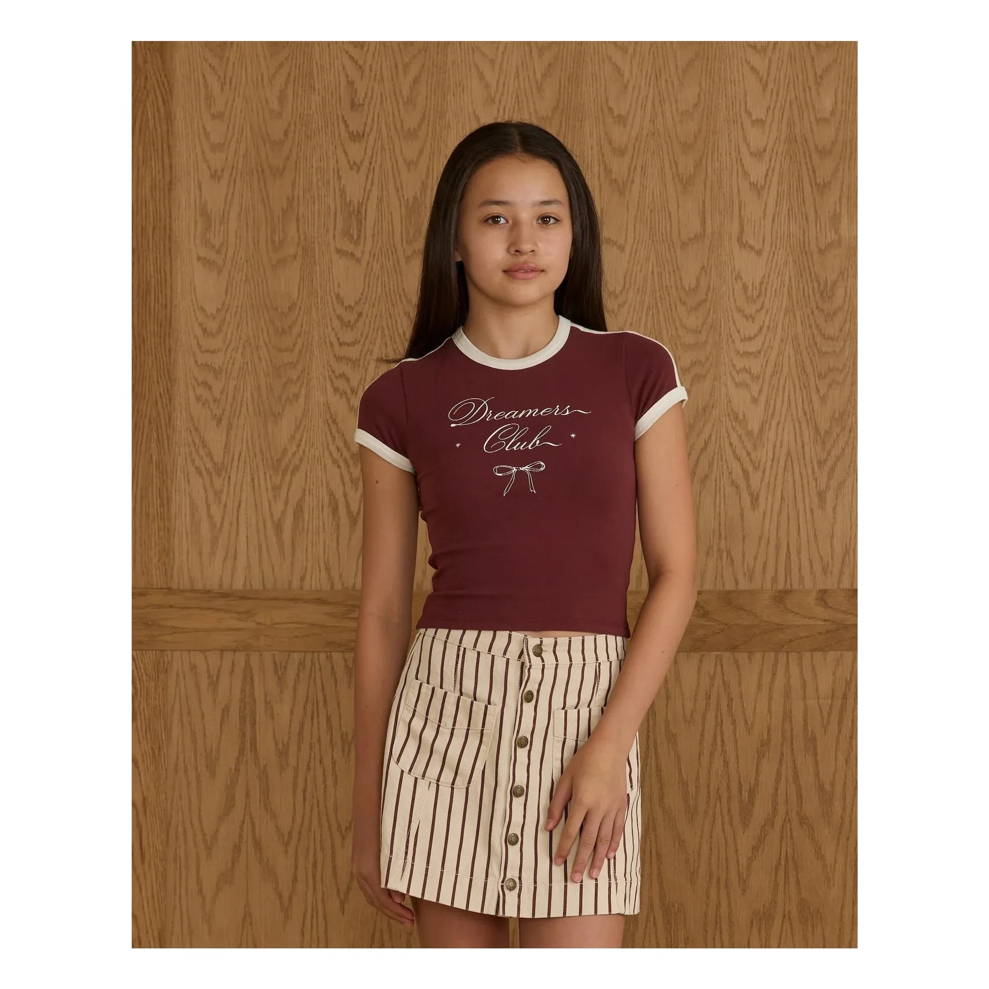Rylee + Cru - Baby Dreamers Club T-Shirt | Burgundy
