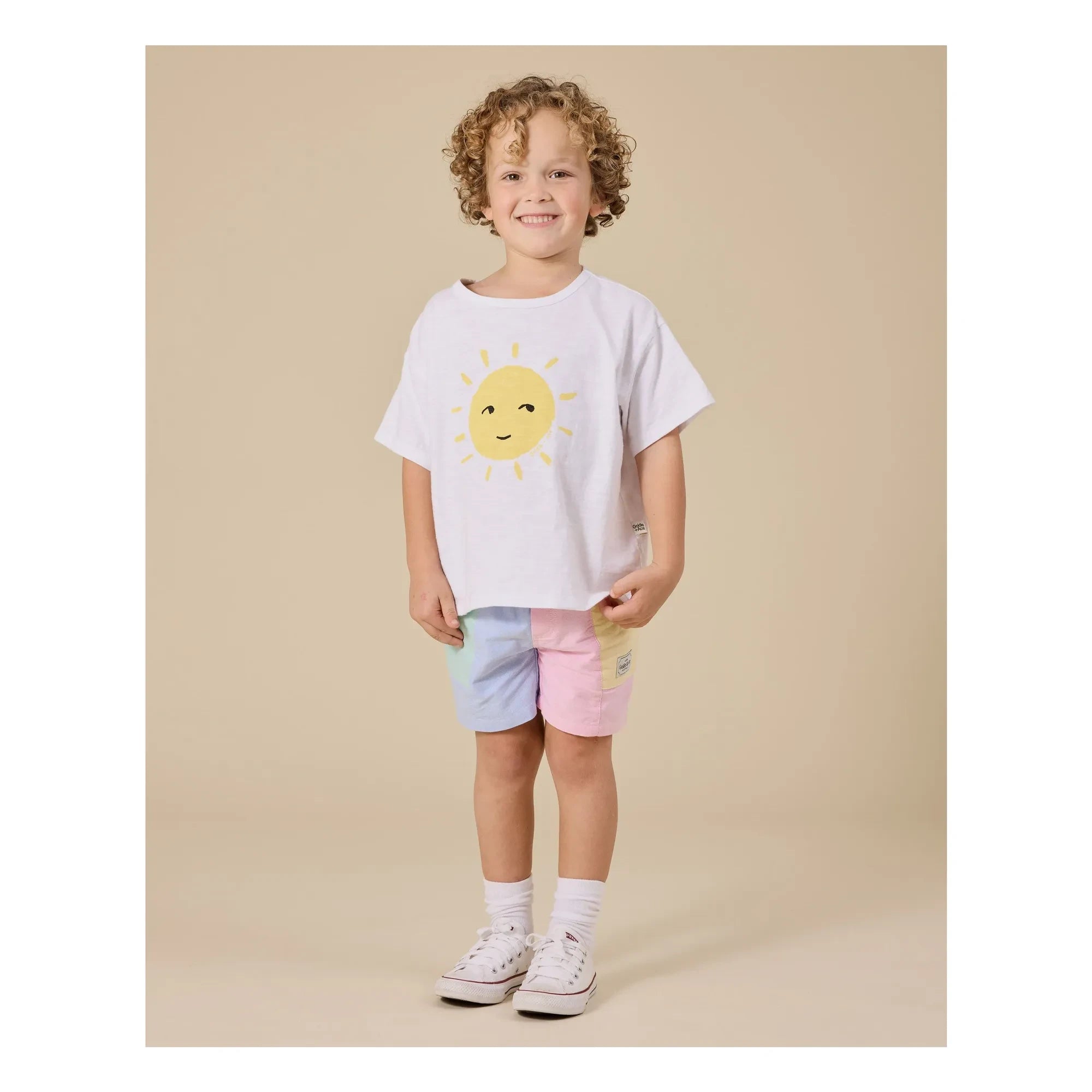 Goldie + Ace - Exclusive Goldie+Ace x Smallable - Oversized Sun T-Shirt | White