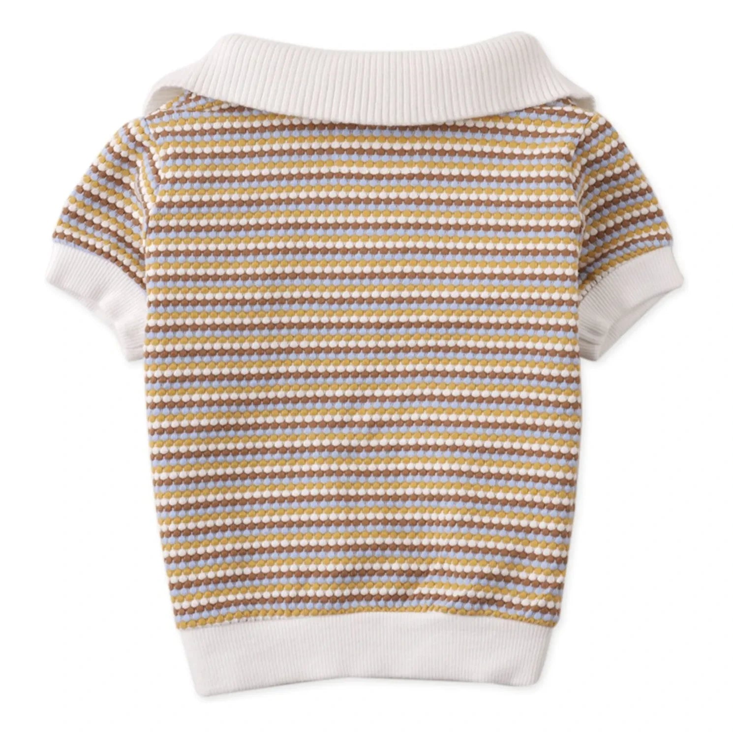 Gingersnaps - Nicholas Striped Polo T-Shirt | White