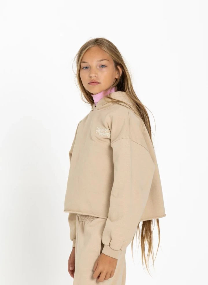 Smallable Kid - "Petal Keep On Moving" Sweatshirt | Beige