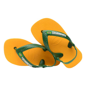 Havaianas - Baby Brasil Logo parmak arası terlik | Sarı