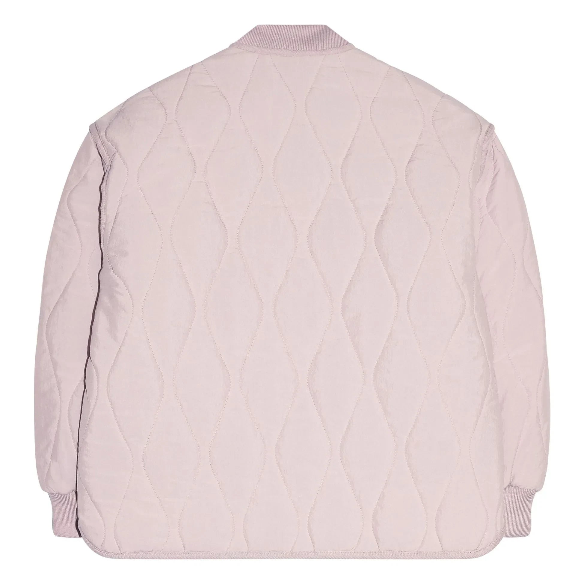 Smallable Kid - Woolen Quilted Bomber | Pale Pink
