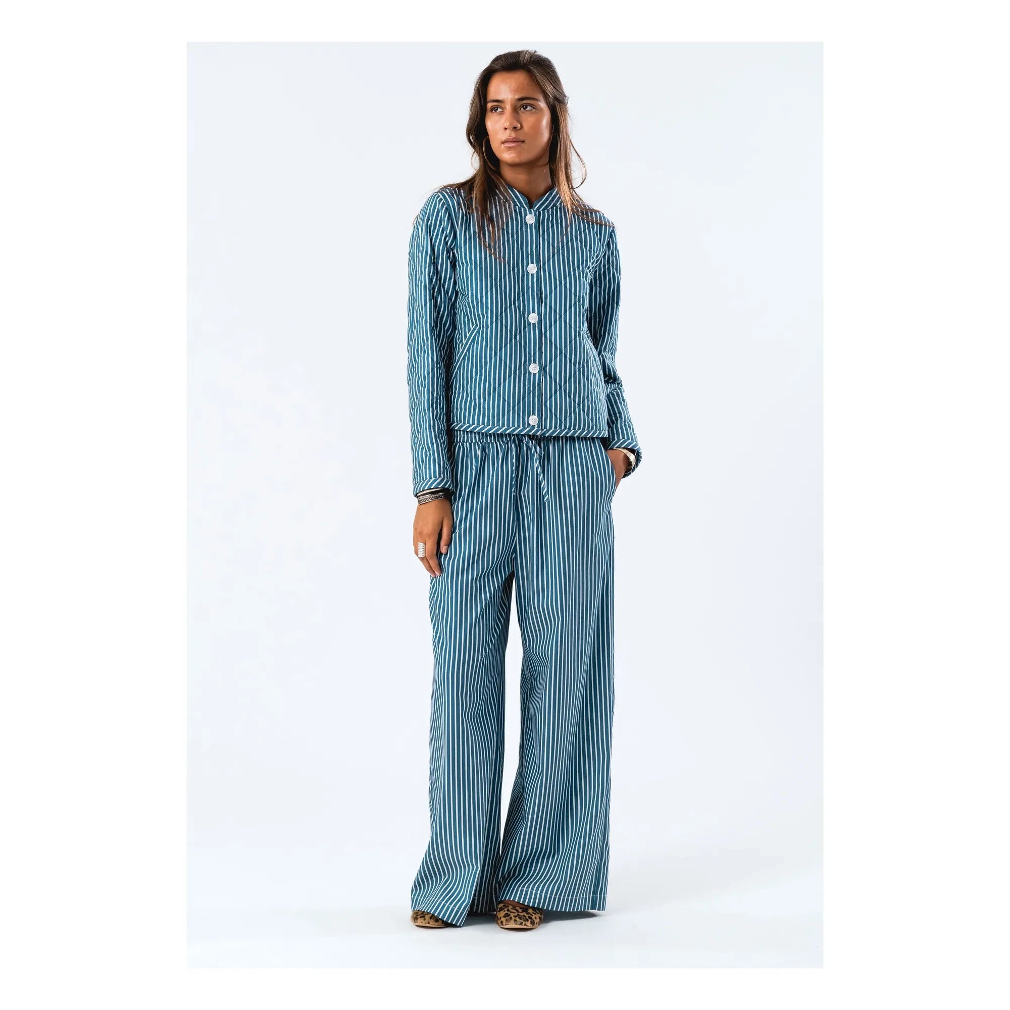 Lollys Laundry - Liam Striped Pants | Blue